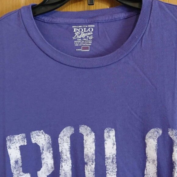 Polo 67 Purple Shirt Sz S Cotton Short Sleeve Pullover Tee T-Shirt R Lauren - Picture 2 of 3